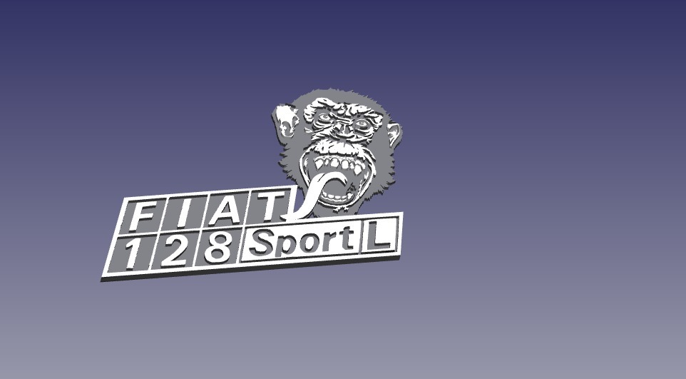 Логотип Fiat 128 Sport Mas Monkey