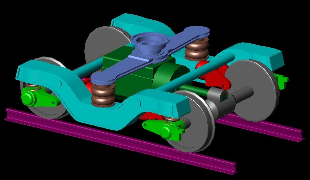 Богие поезда метро Рима серии B-B1 MB100-300