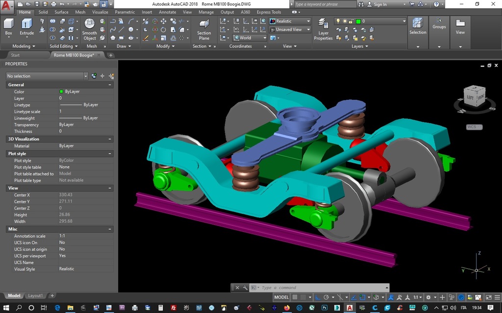 Богие поезда метро Рима серии B-B1 MB100-300