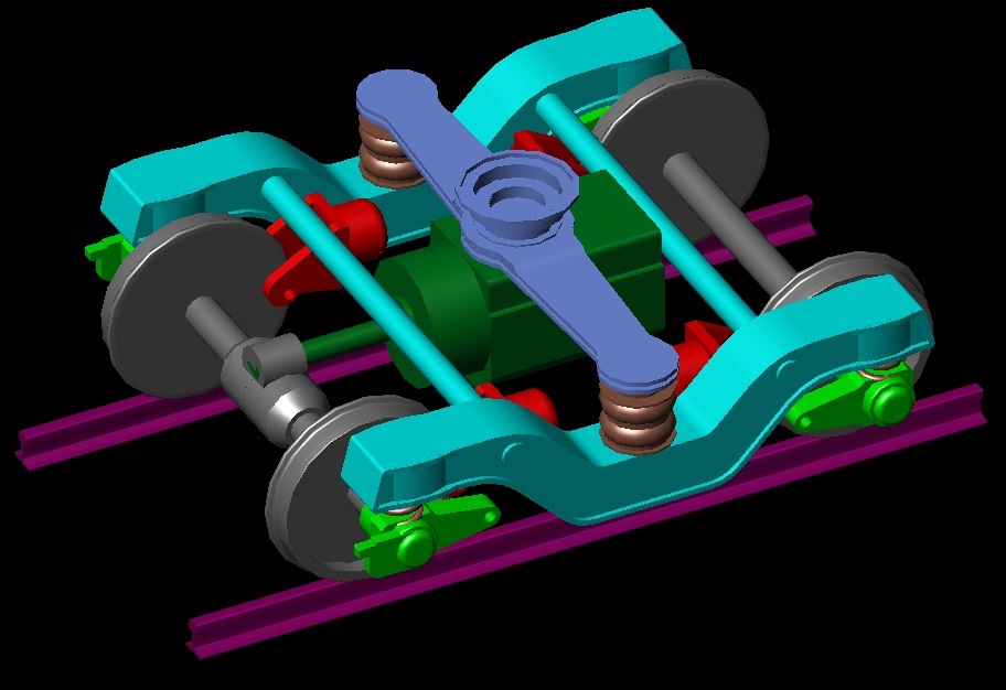 Богие поезда метро Рима серии B-B1 MB100-300