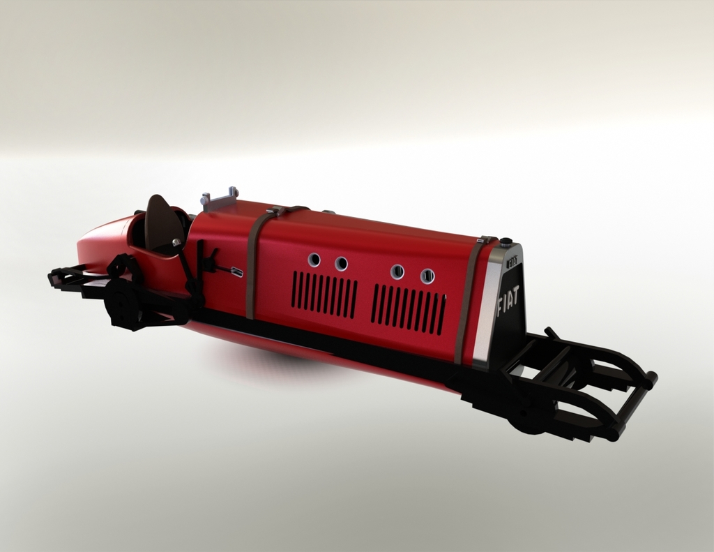 1923 Fiat Mephistopheles - 3D Модель