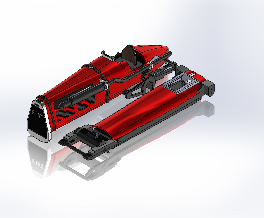 1923 Fiat Mephistopheles - 3D Модель