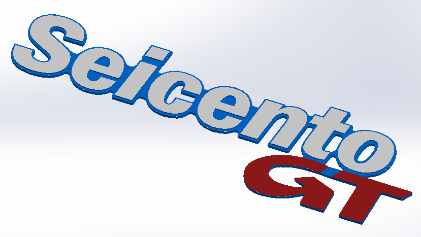 Эмблема для крышки багажника Fiat Seicento