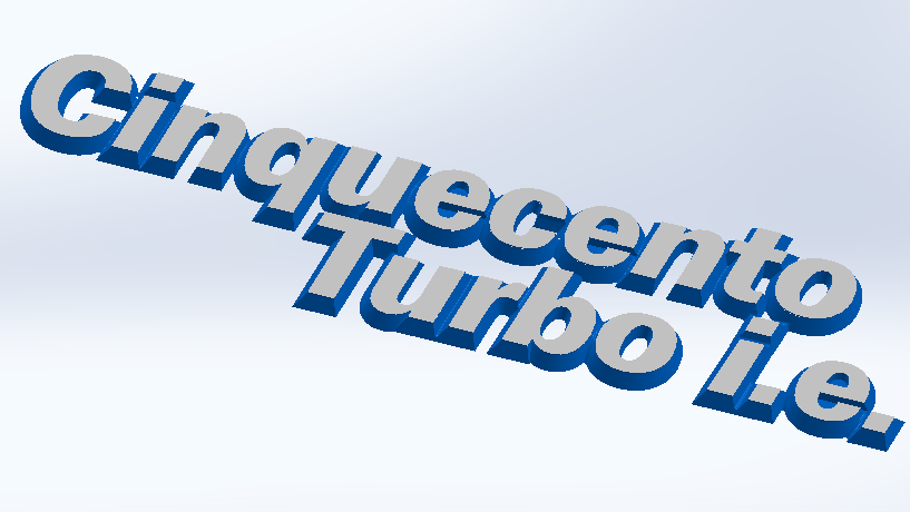 Значок на крышке багажника для Fiat Cinquecento