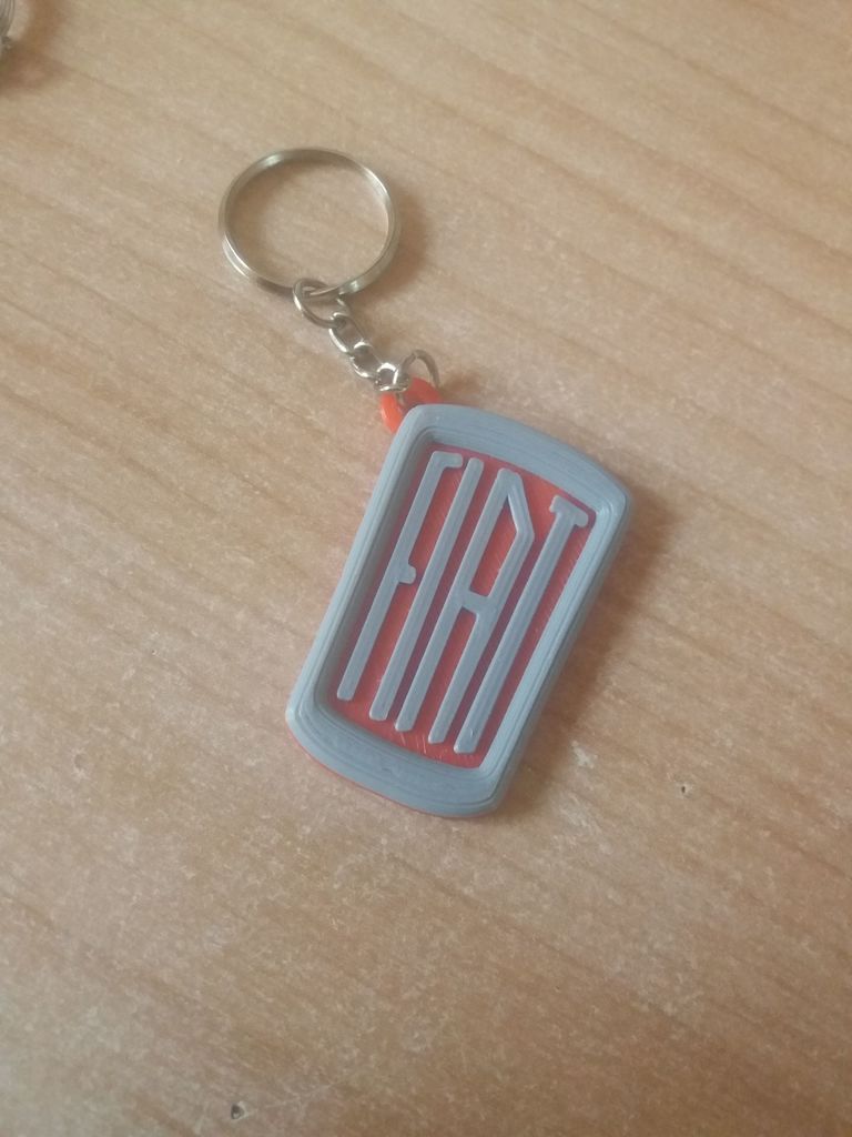 Брелок с логотипом старого Fiat
