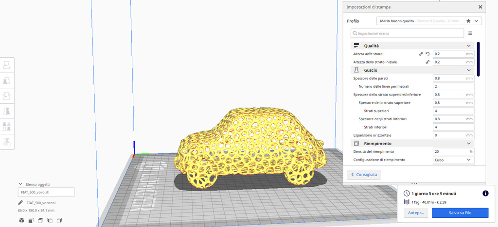 Fiat 500 Вороной