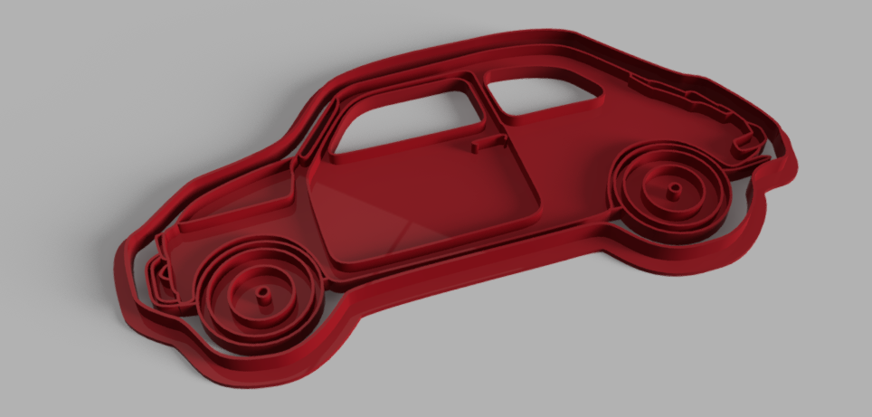 Форма для печенья Fiat 500
