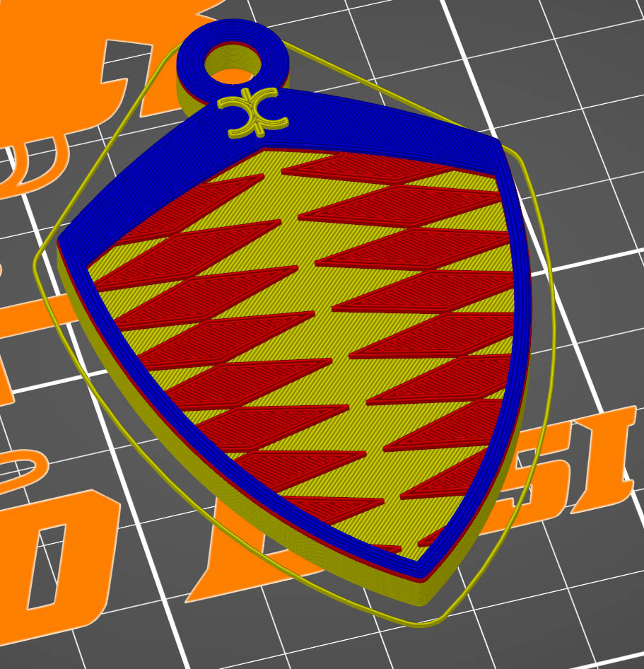 Ключница в многоцветном дизайне