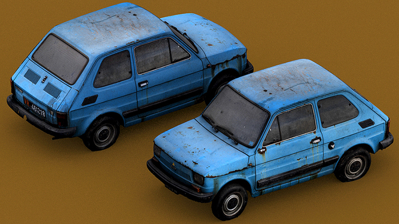 3D-модель Fiat 126 для 3D печати