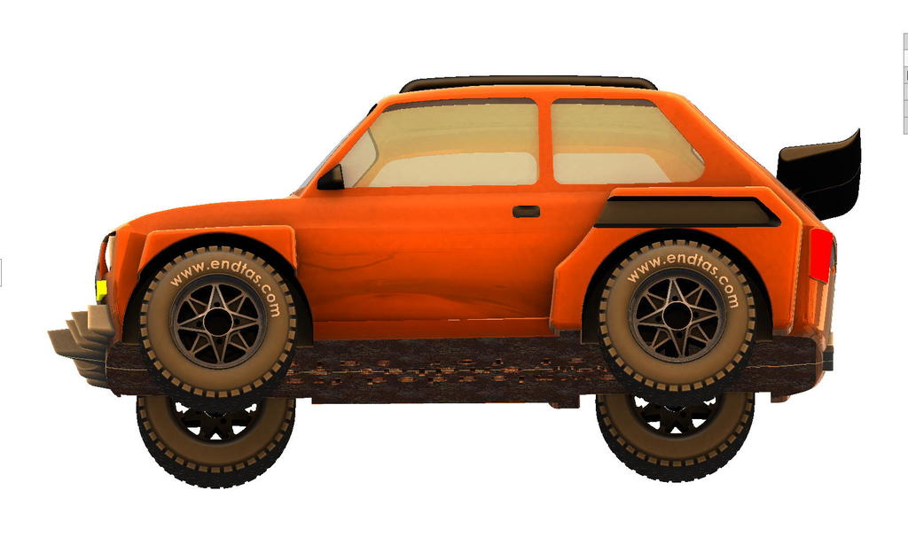 3D модель внедорожника Fiat 126