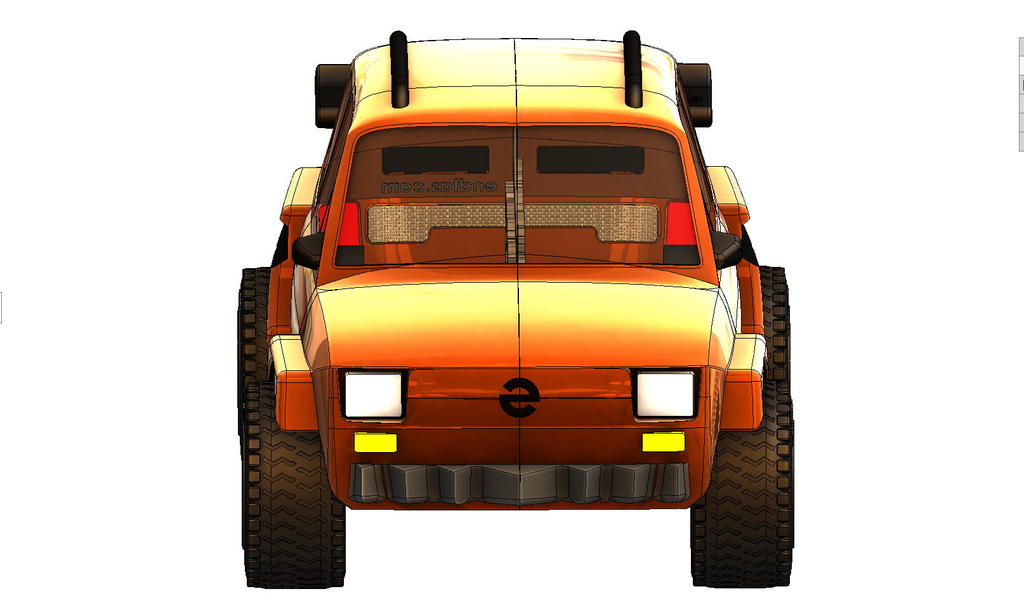 3D модель внедорожника Fiat 126