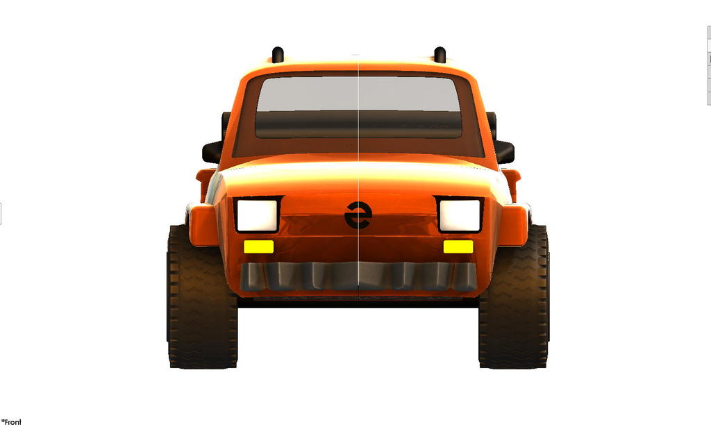 3D модель внедорожника Fiat 126