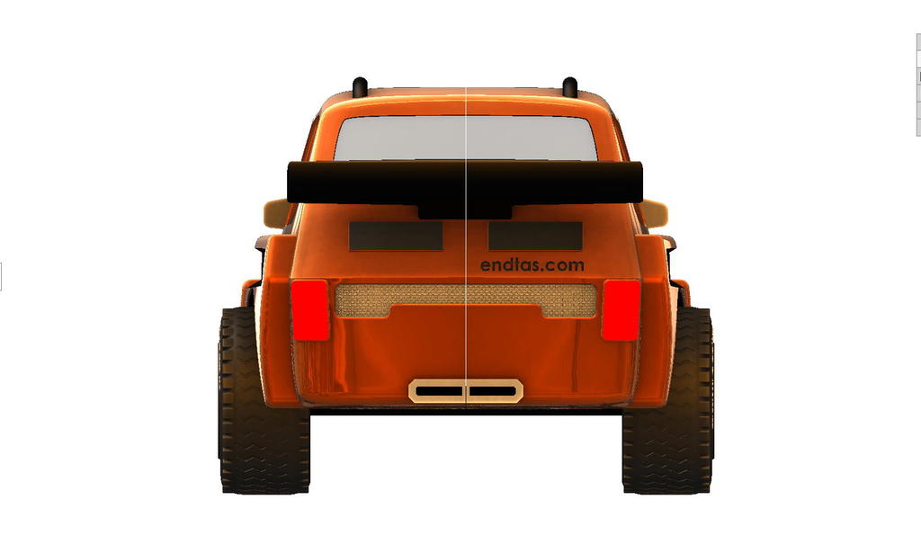 3D модель внедорожника Fiat 126