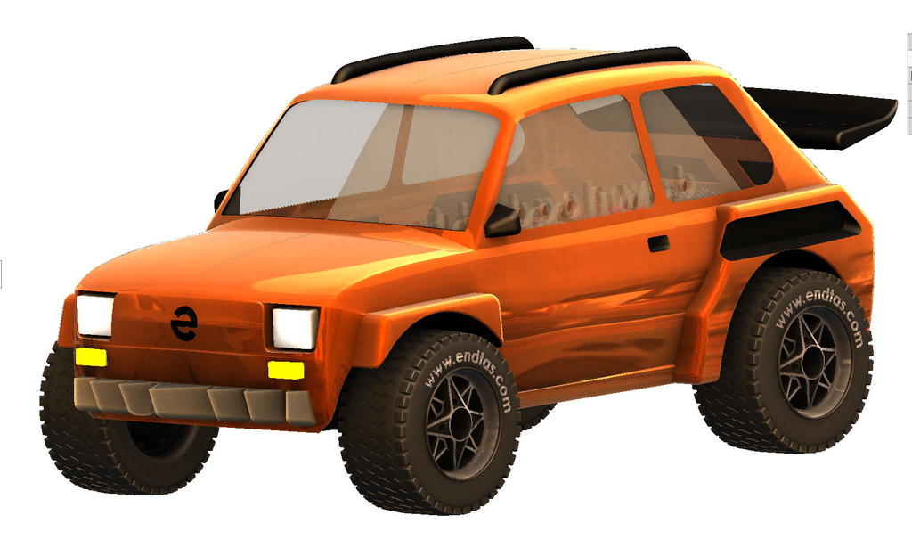 3D модель внедорожника Fiat 126
