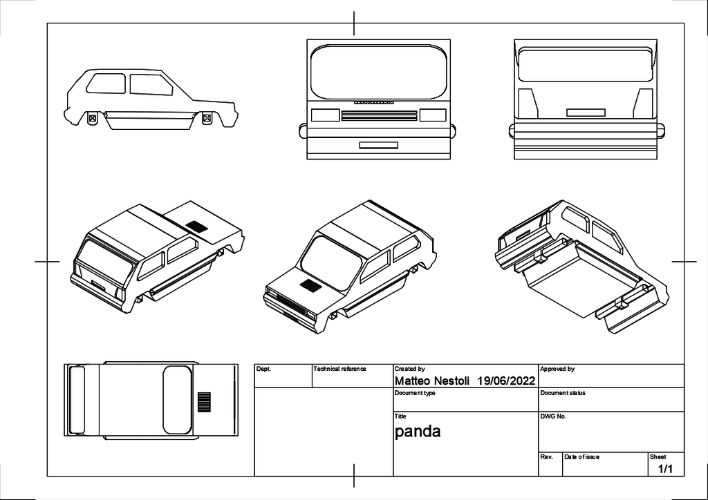 3D-модель Fiat Panda 141