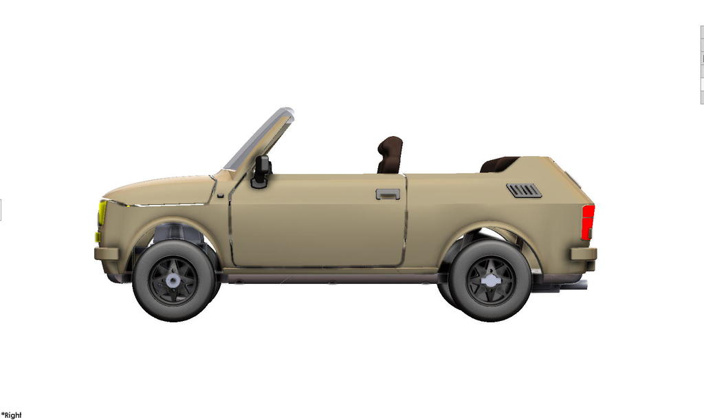 3D модель легендарного Fiat 126r