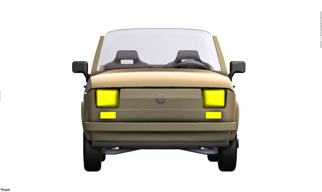 3D модель легендарного Fiat 126r