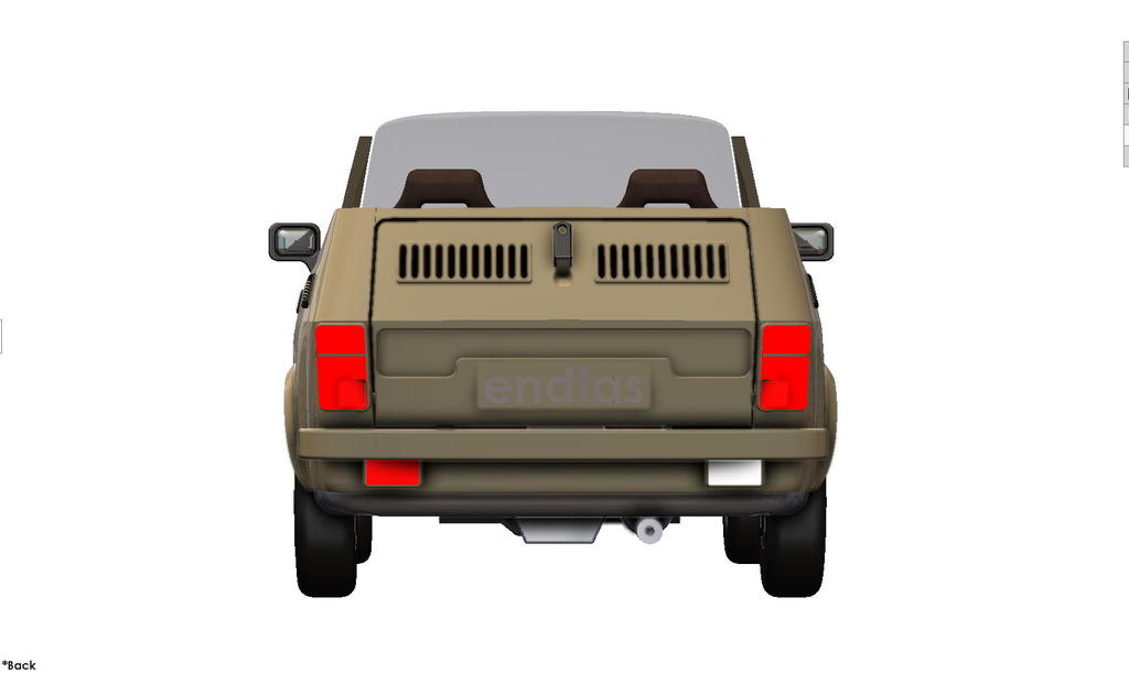 3D модель легендарного Fiat 126r