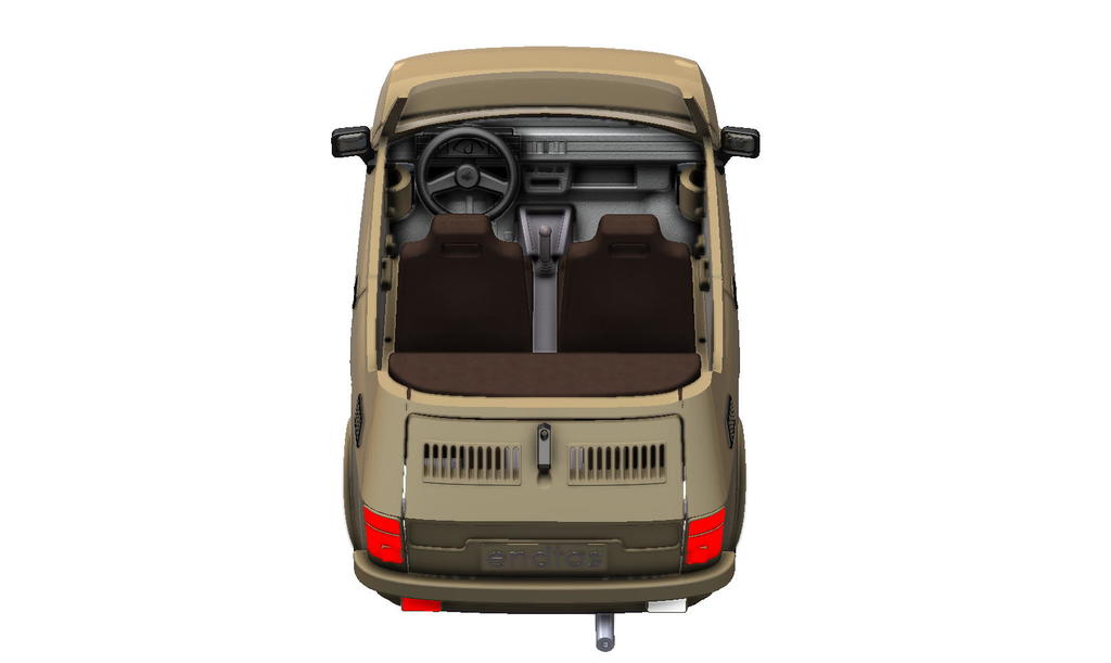 3D модель легендарного Fiat 126r