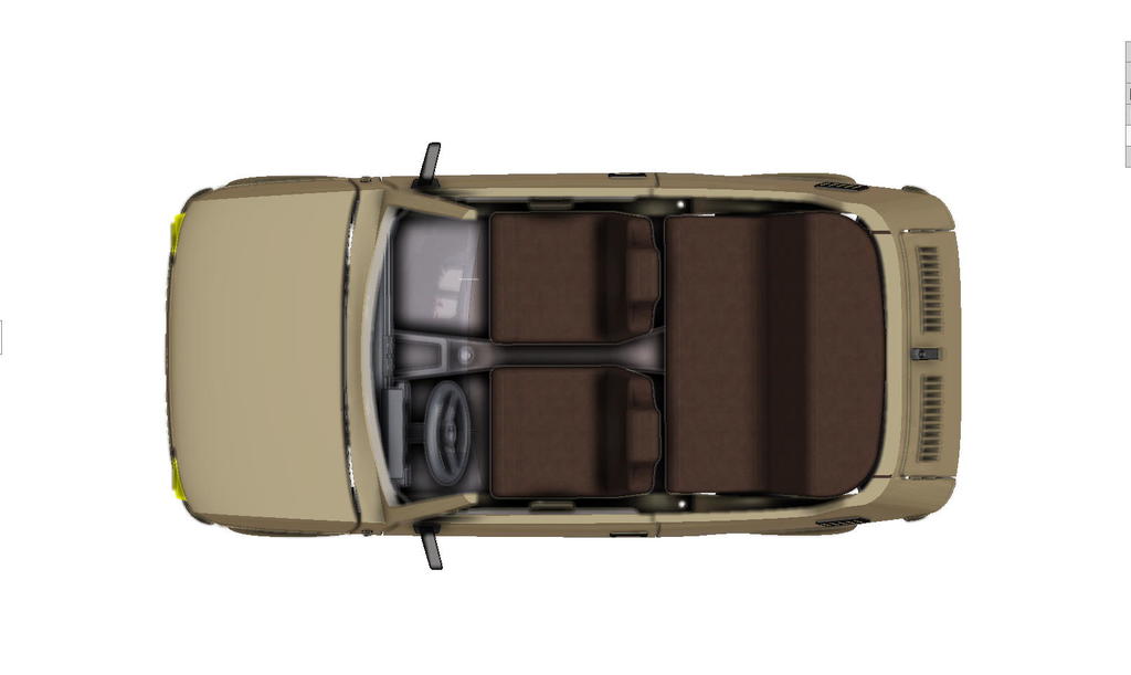 3D модель легендарного Fiat 126r