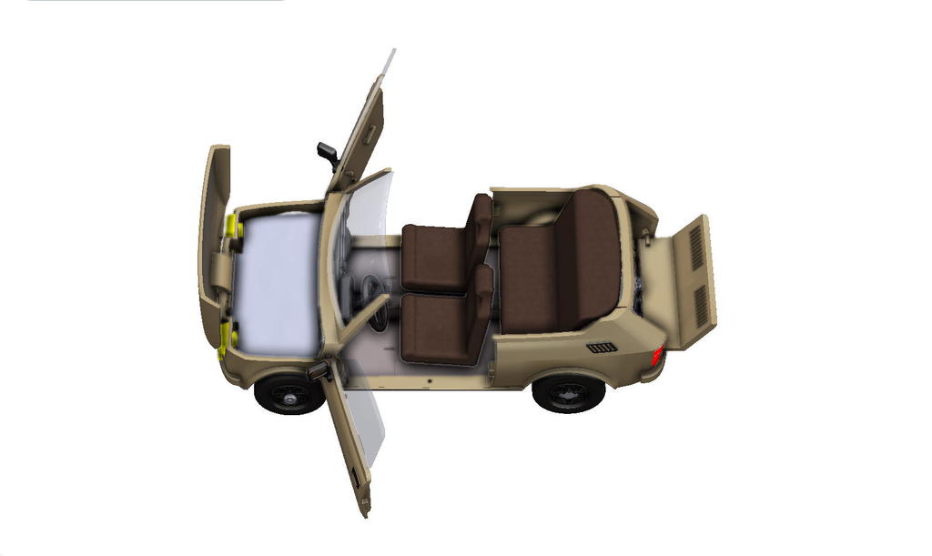 3D модель легендарного Fiat 126r