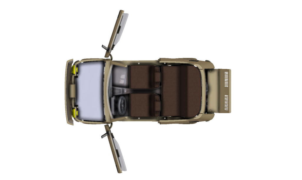 3D модель легендарного Fiat 126r