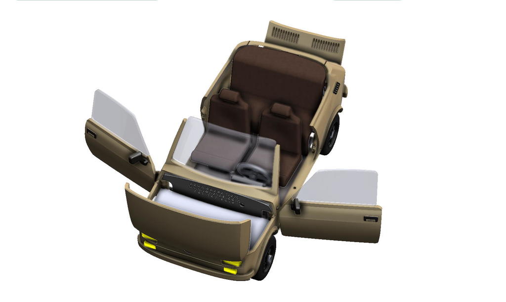 3D модель легендарного Fiat 126r