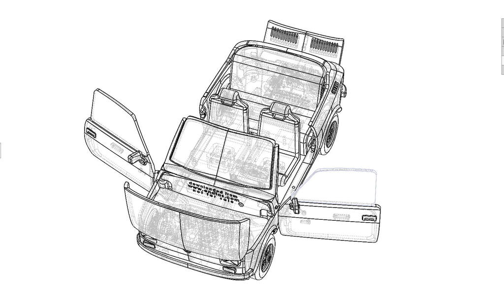 3D модель легендарного Fiat 126r