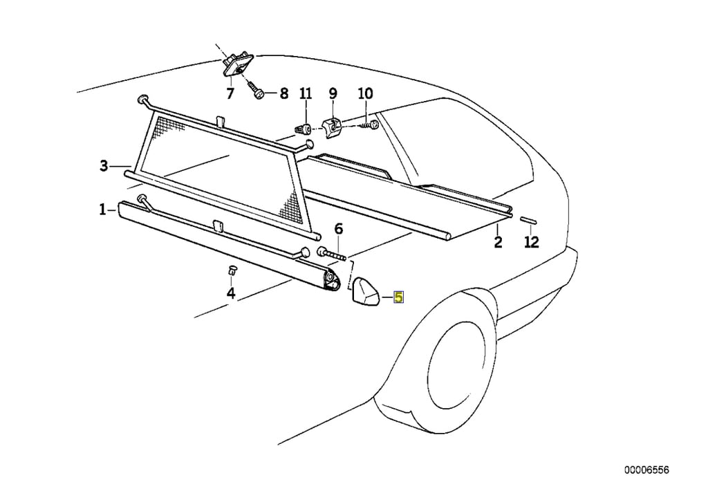 Держатель слепого собаки BMW E30 Touring (левый и правый)