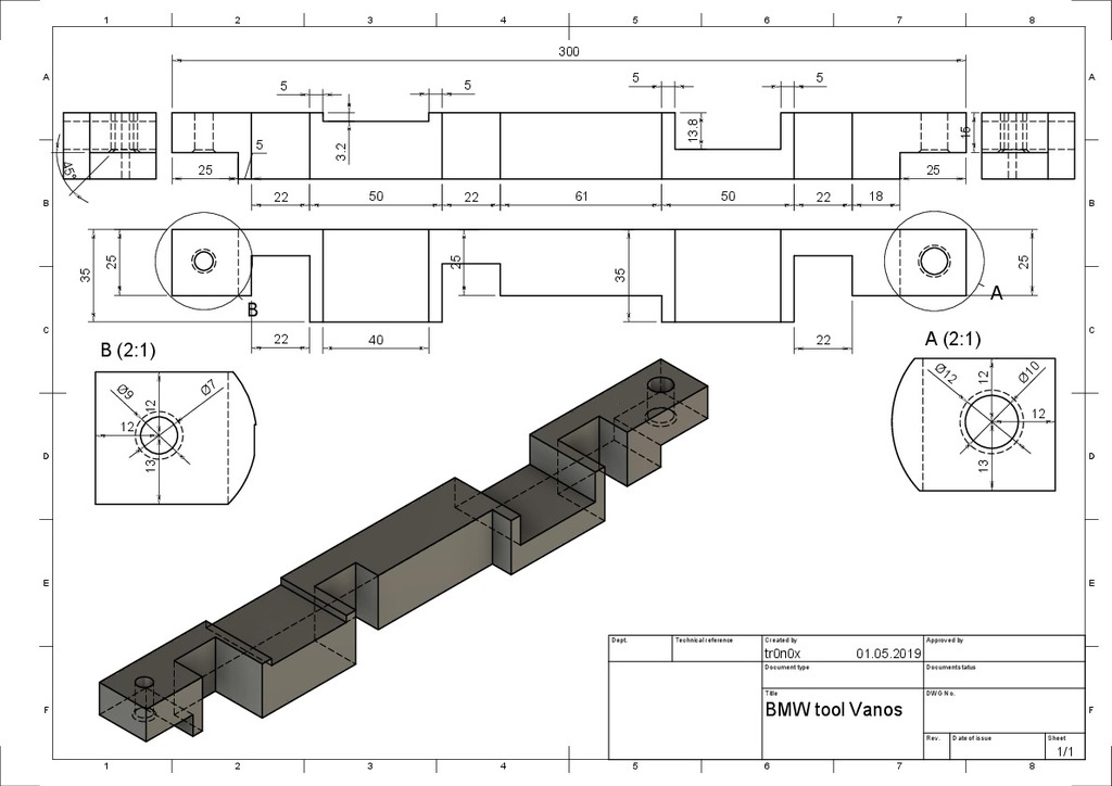 Инструмент BMW VANOS 116150