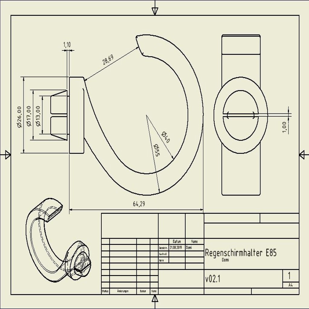 Держатель для зонта в автомобиле