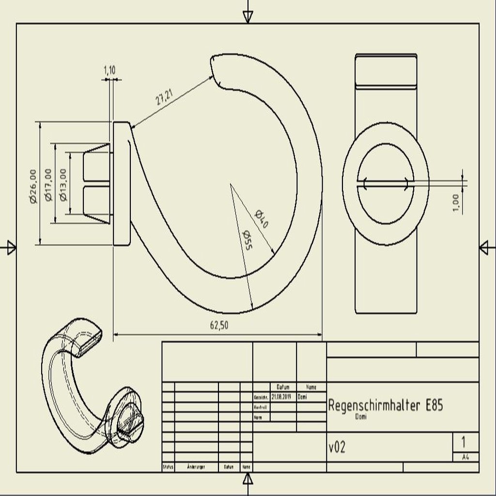 Держатель для зонта в автомобиле