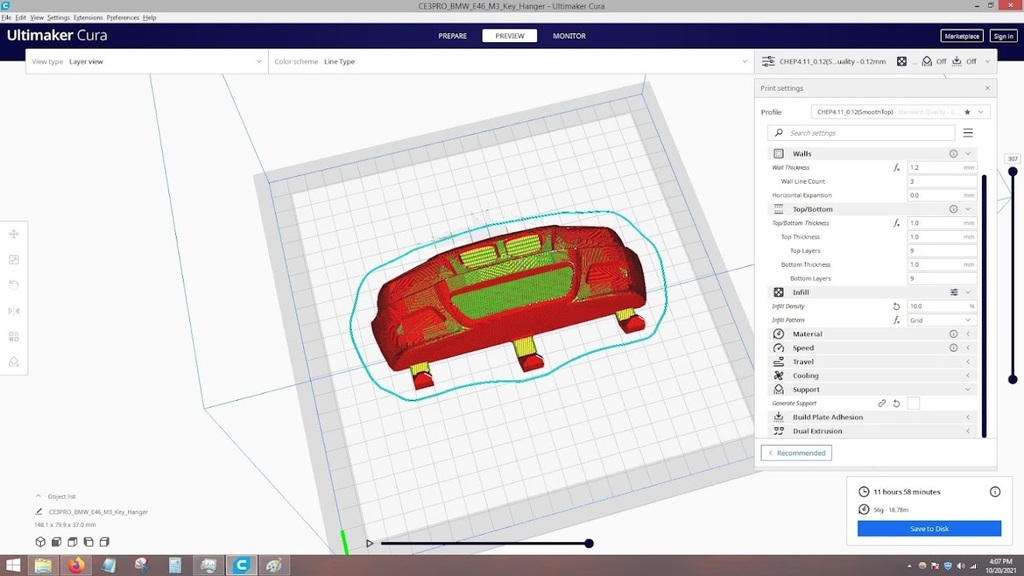Ключница BMW E46 M3