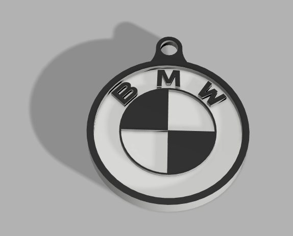 Простой двухцветный ключ BMW