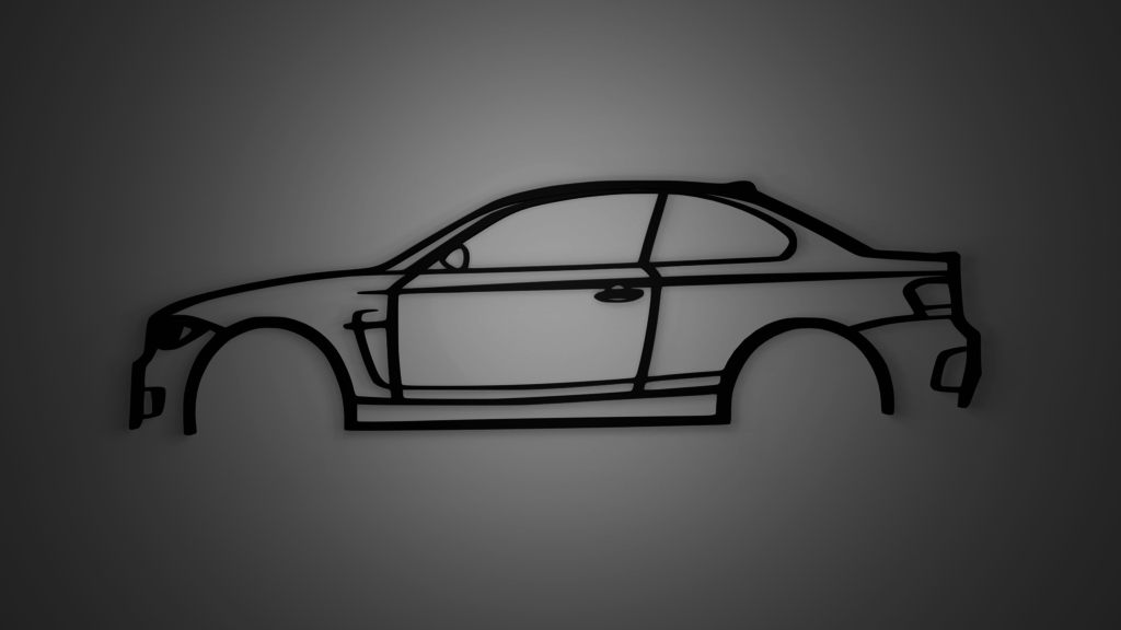 Силуэт BMW 1 Series M Coupe