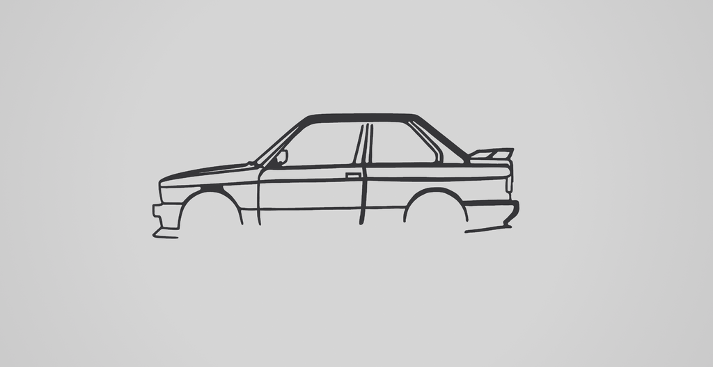 Стена искусство BMW E30