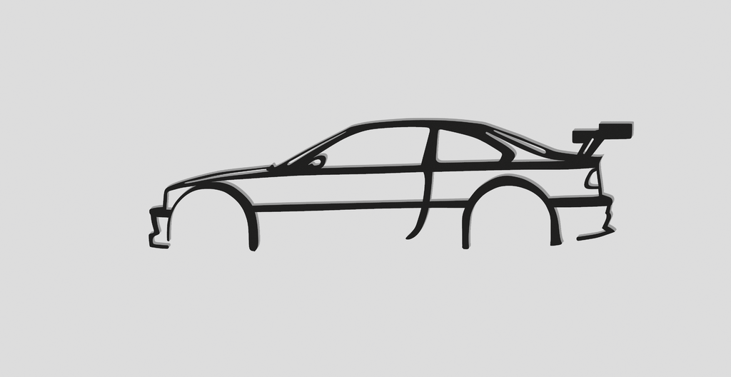 Модель 3D BMW E46