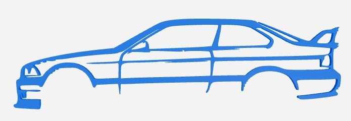 Простое Исскуство на Стену BMW E36 Купе