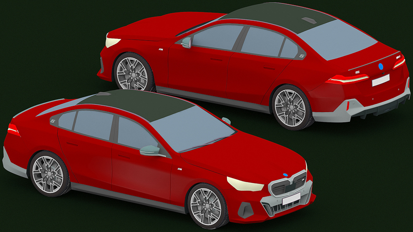 3D Модель BMW 5 Серии (G60/G61)