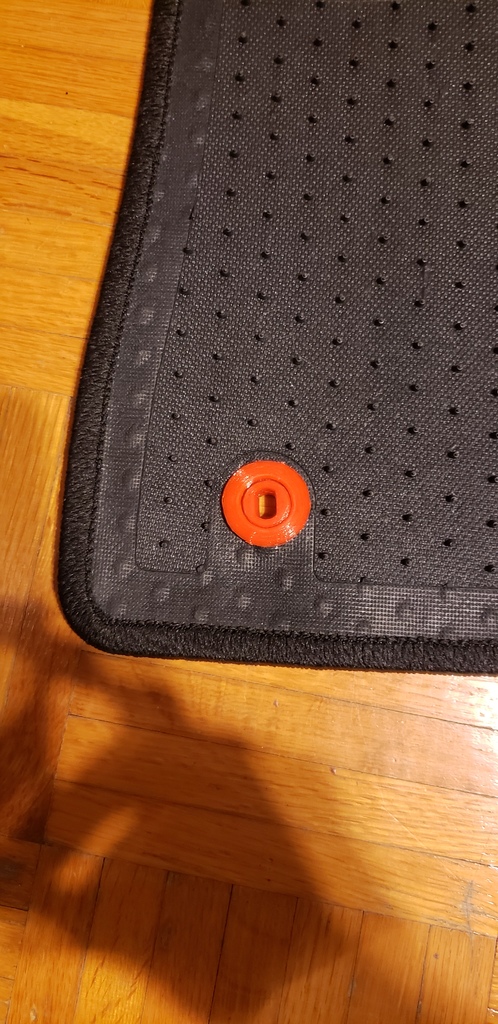 Клипса для коврика автомобиля