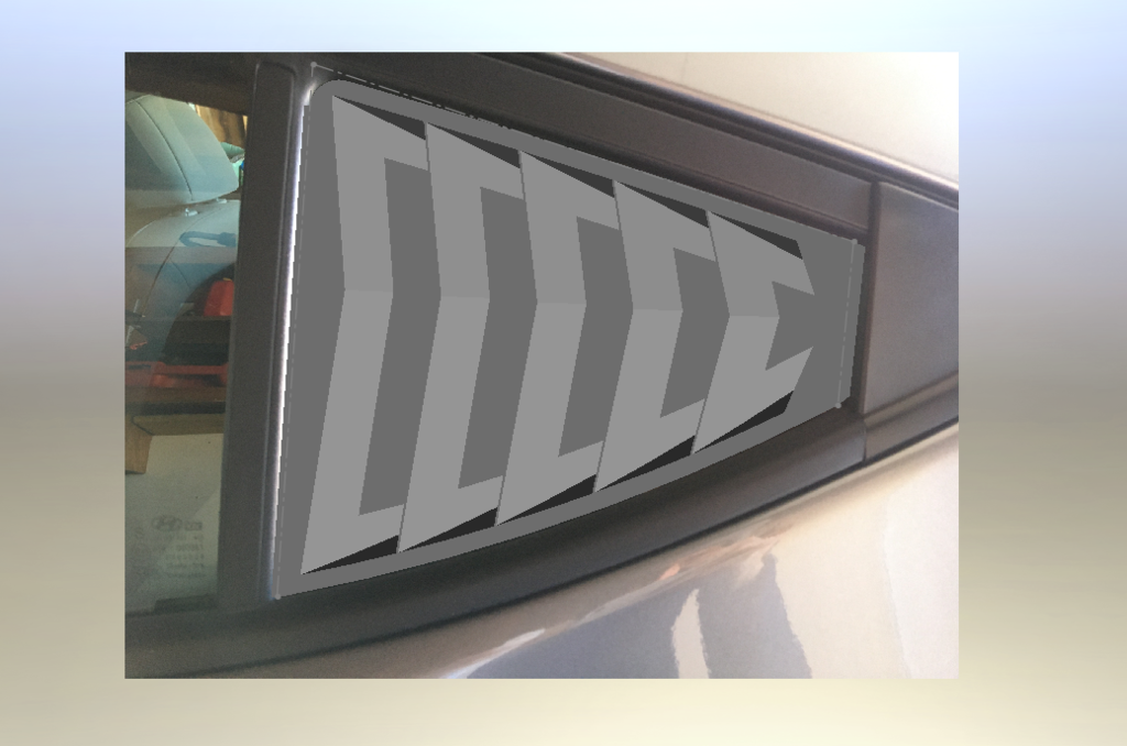 3D Модель Вентиляционного Края для Автомобиля