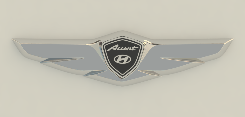 Эмблема Hyundai Genesis - Акцентированный логотип