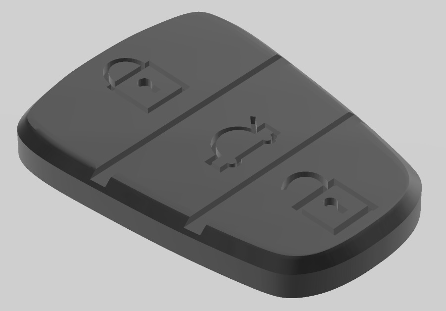 3D-модель силиконового вставки для ключа
