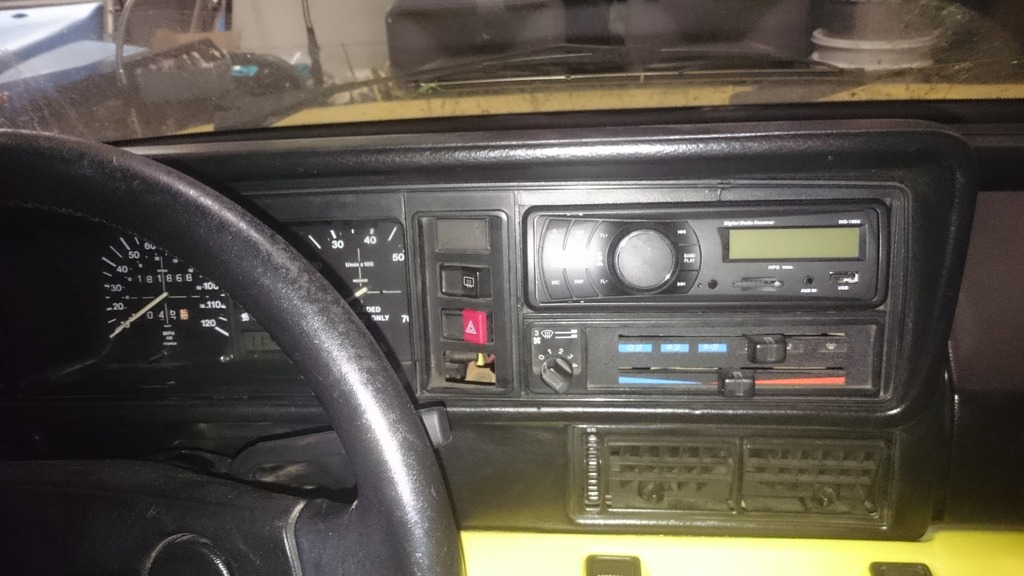 Шаблон для приборной панели Golf Mk1