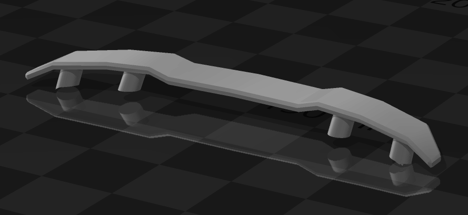 Спойлер для малых моделей автомобилей