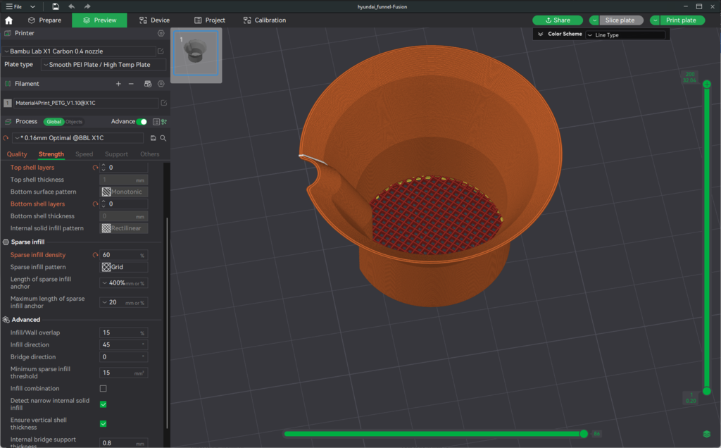 Фунтель для заливки жидкости стеклоомывателя Hyundai