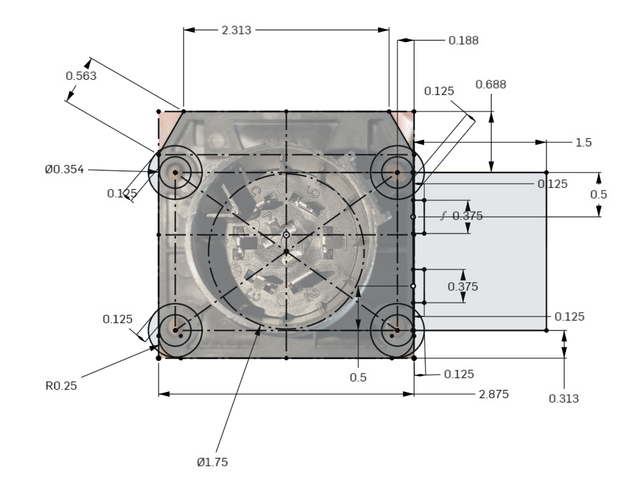 Крепление 7-штекерного прицепного соединителя для Hyundai Santa Cruz