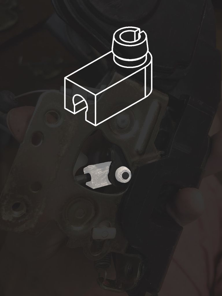 Замок для двери Hyundai Elantra 2006