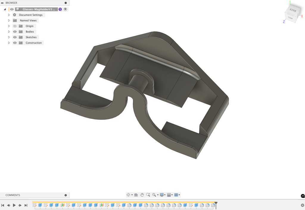 Универсальный магнитный держатель для очков
