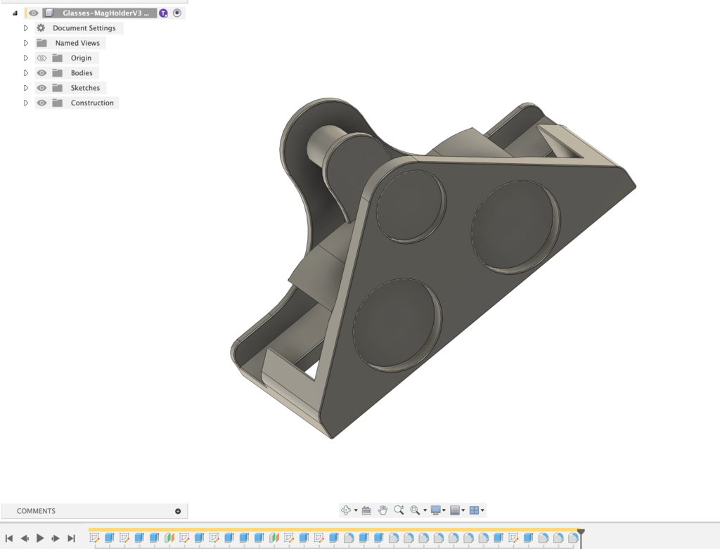 Универсальный магнитный держатель для очков